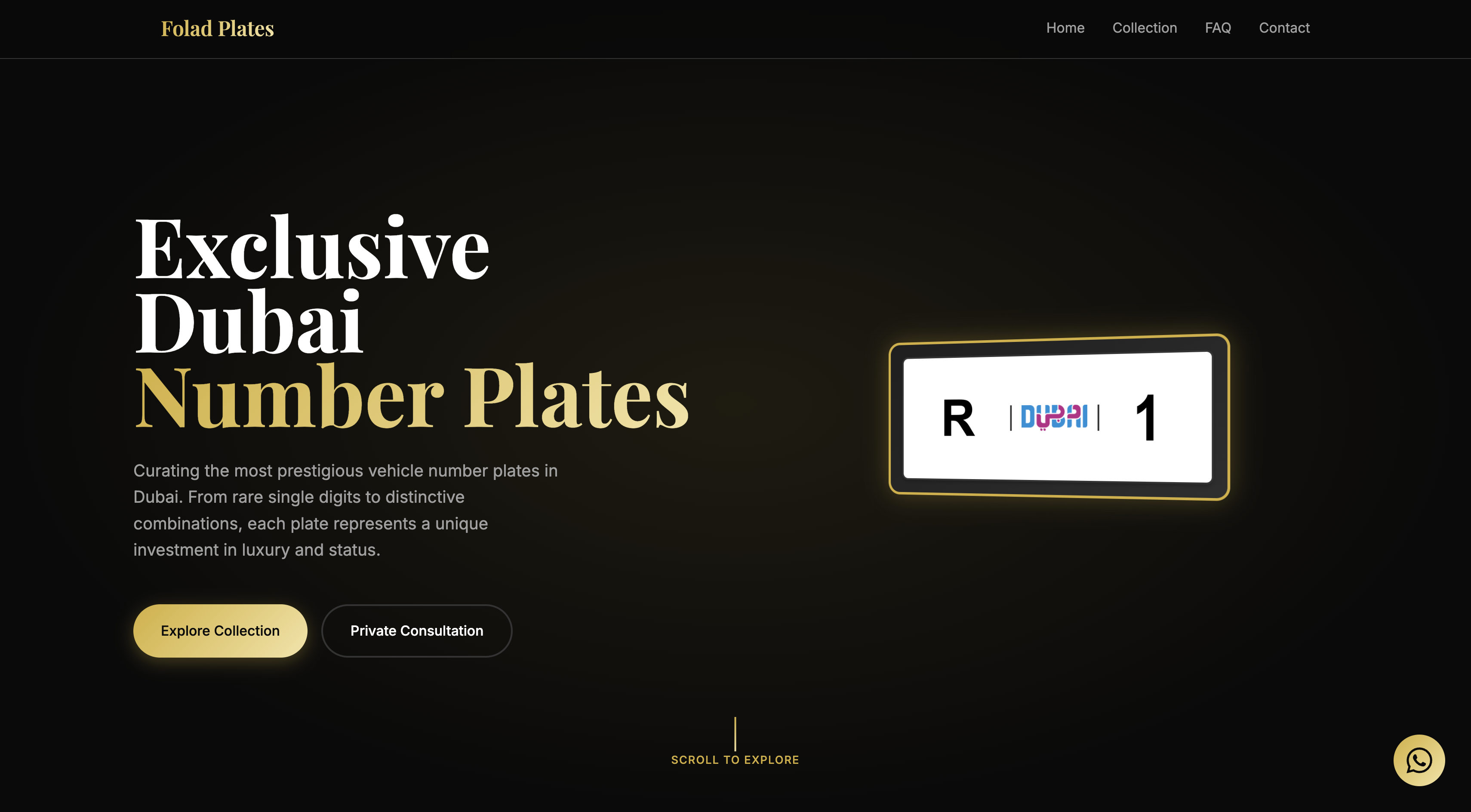 Dubai Plates